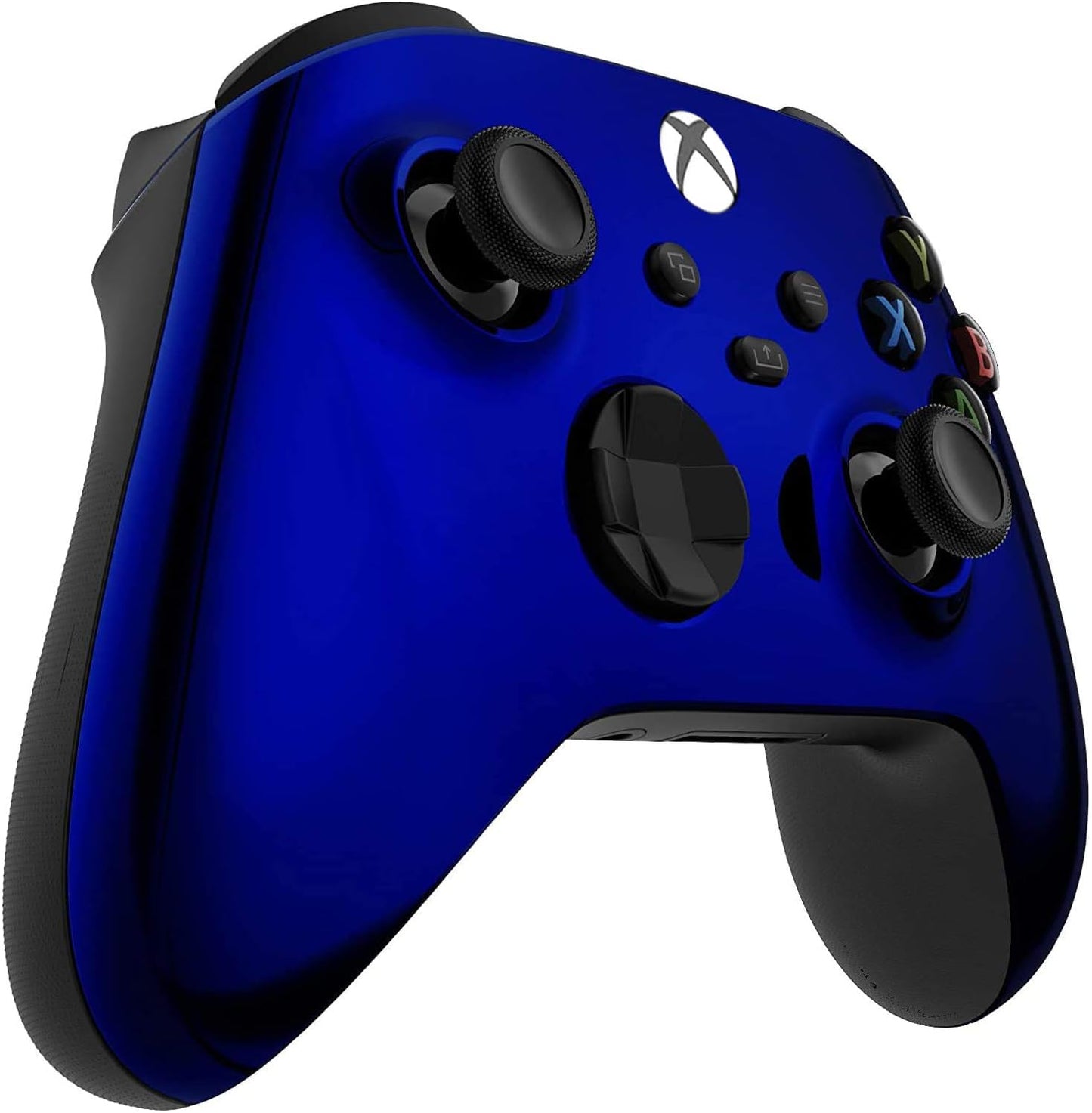 Custom Controllerzz Wireless Controller for Xbox Series X/S & One - Soft Touch Feel, X/S Blue Chrome