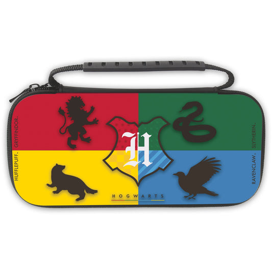 Freaks and Geeks Wizarding World Harry Potter 299254, XL Case for Nintendo Switch, 4 Houses, Multicolor