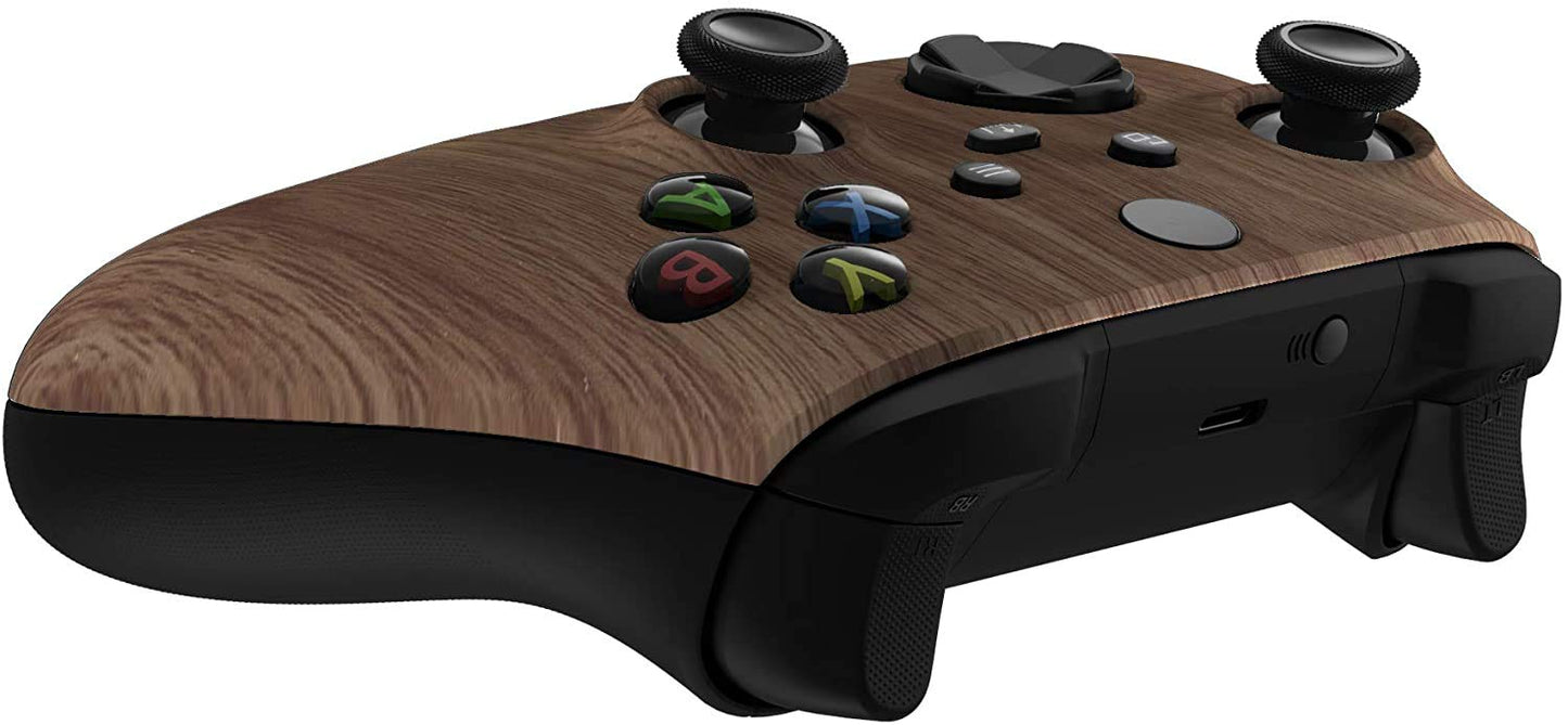 Custom Controllerzz Wireless Xbox Controller - Soft Touch Feel - X/S Wood Finish