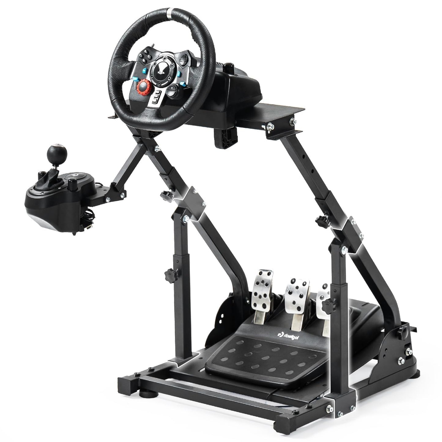 Anman Racing Wheel Stand for Logitech/Thrustmaster/PC - Upgrade Stability - Model 31HJQBZDZJ - STAND