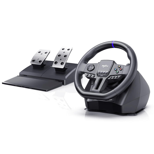 PXN PC Racing Wheel  V900 GEN2 Universal Usb Car Sim 270/900 Degree Race Steering Wheel with Pedals for PC  PS3  PS4  Xbox One  Xbox Series X/S  Switch