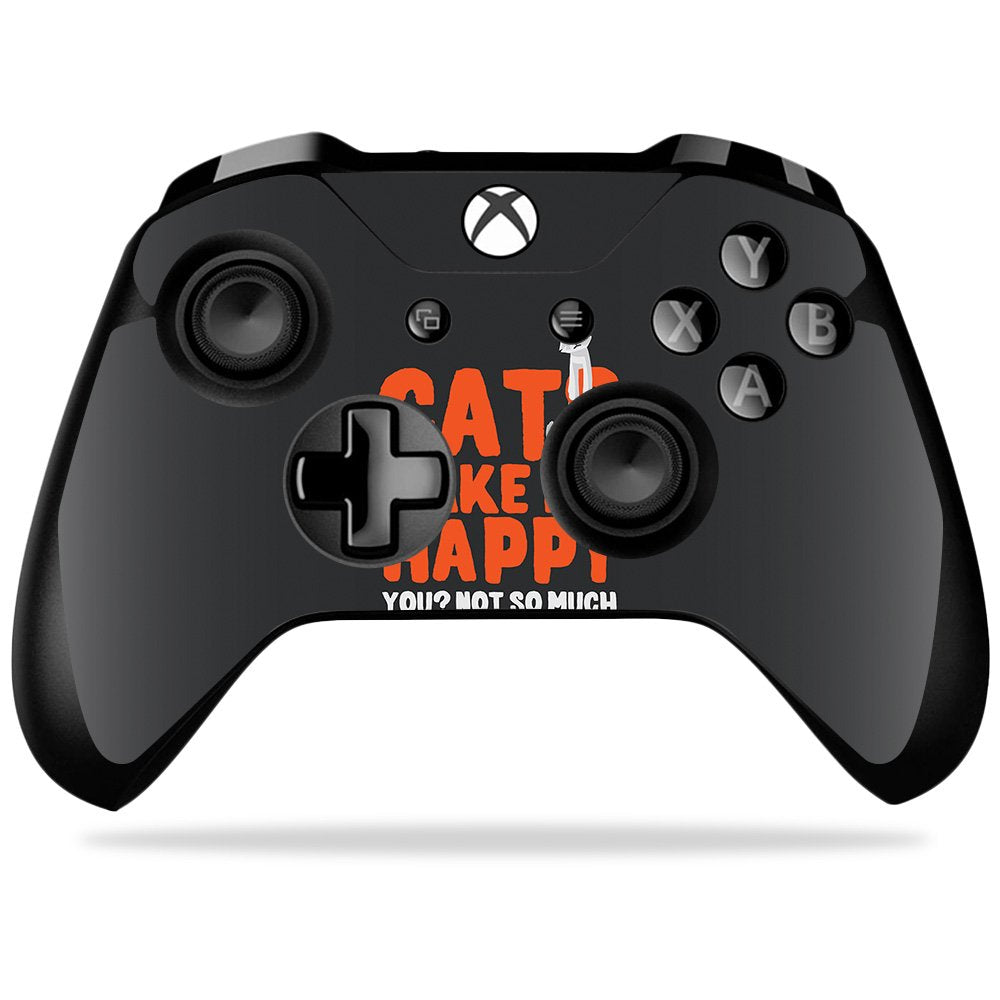 MIGHTY SKINS Xbox One X Controller Skin - Durable Vinyl Decal Wrap, Cats Make Me Happy Design, Easy to Apply, Made in the USA