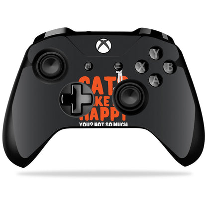MIGHTY SKINS Xbox One X Controller Skin - Durable Vinyl Decal Wrap, Cats Make Me Happy Design, Easy to Apply, Made in the USA