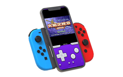 TEGRUP Joy-Con Charger Grip with Magnetic Phone Mount - Dual Use, Hinge Design, BLACK