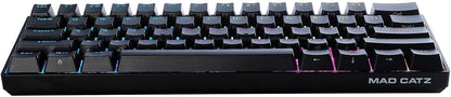 Mad Catz S.T.R.I.K.E. 6 RGB Mechanical Gaming Keyboard, Compact 60%, Black, Model KS63NMUSBL00