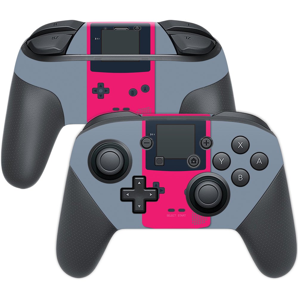 MIGHTY SKINS Nintendo Switch Pro Controller Skin - Game Kid Pink, Unique Vinyl Decal Wrap, Easy Apply/Remove, Made in USA