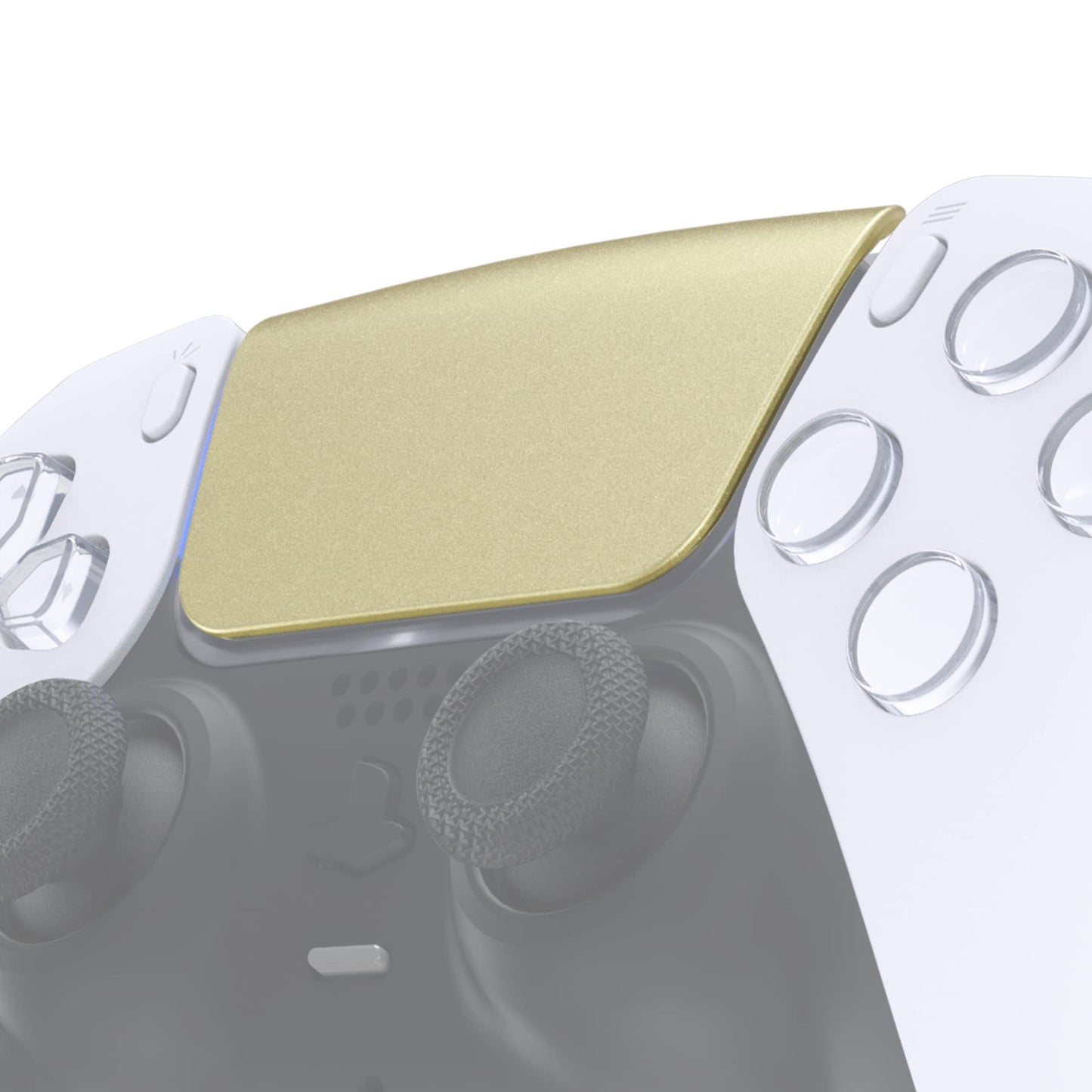 eXtremeRate Metallic Champagne Gold Replacement Touchpad Cover Compatible with ps5 Controller BDM-010-020 BDM-030 040 050  Custom Part Touch Pad Compatible with ps5 Controller - Without Controller