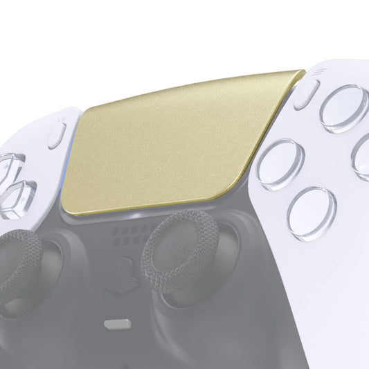 eXtremeRate Metallic Champagne Gold Replacement Touchpad Cover Compatible with ps5 Controller BDM-010-020 BDM-030 040 050  Custom Part Touch Pad Compatible with ps5 Controller - Without Controller