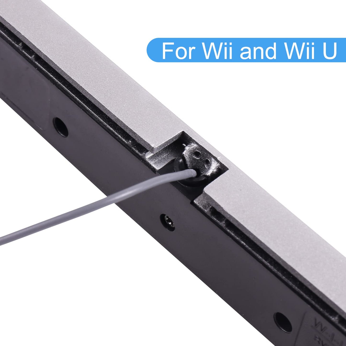 JINHEZO Wired Infrared Sensor Bar for Nintendo Wii Controller - 1 Count, White, Model: JINHEZO-WII Sensor Bar001