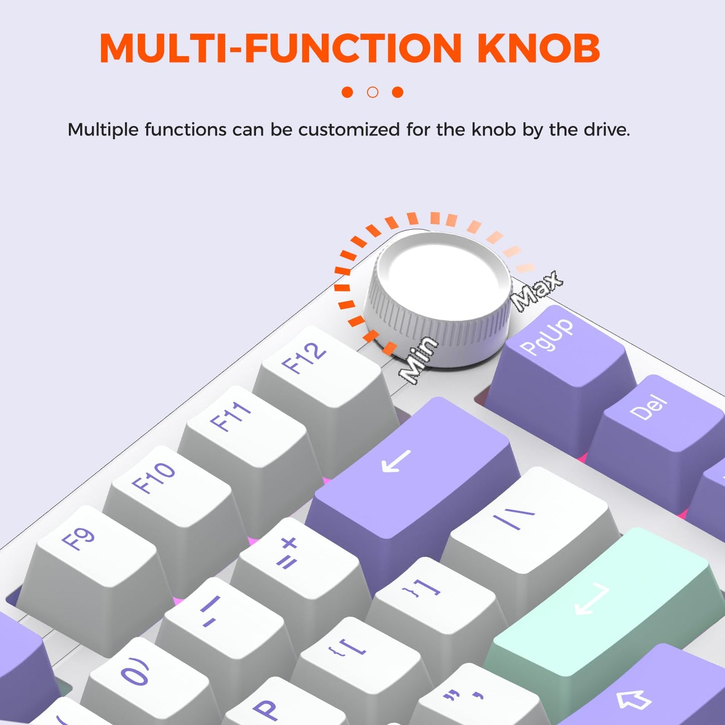 DAREU EK75PRO Wireless Gaming Keyboard - 75% RGB, Hot-Swappable, Mystic Violet, 81 Keys, HIFI Dream Switch, Gasket Mount, USB-C/BT5