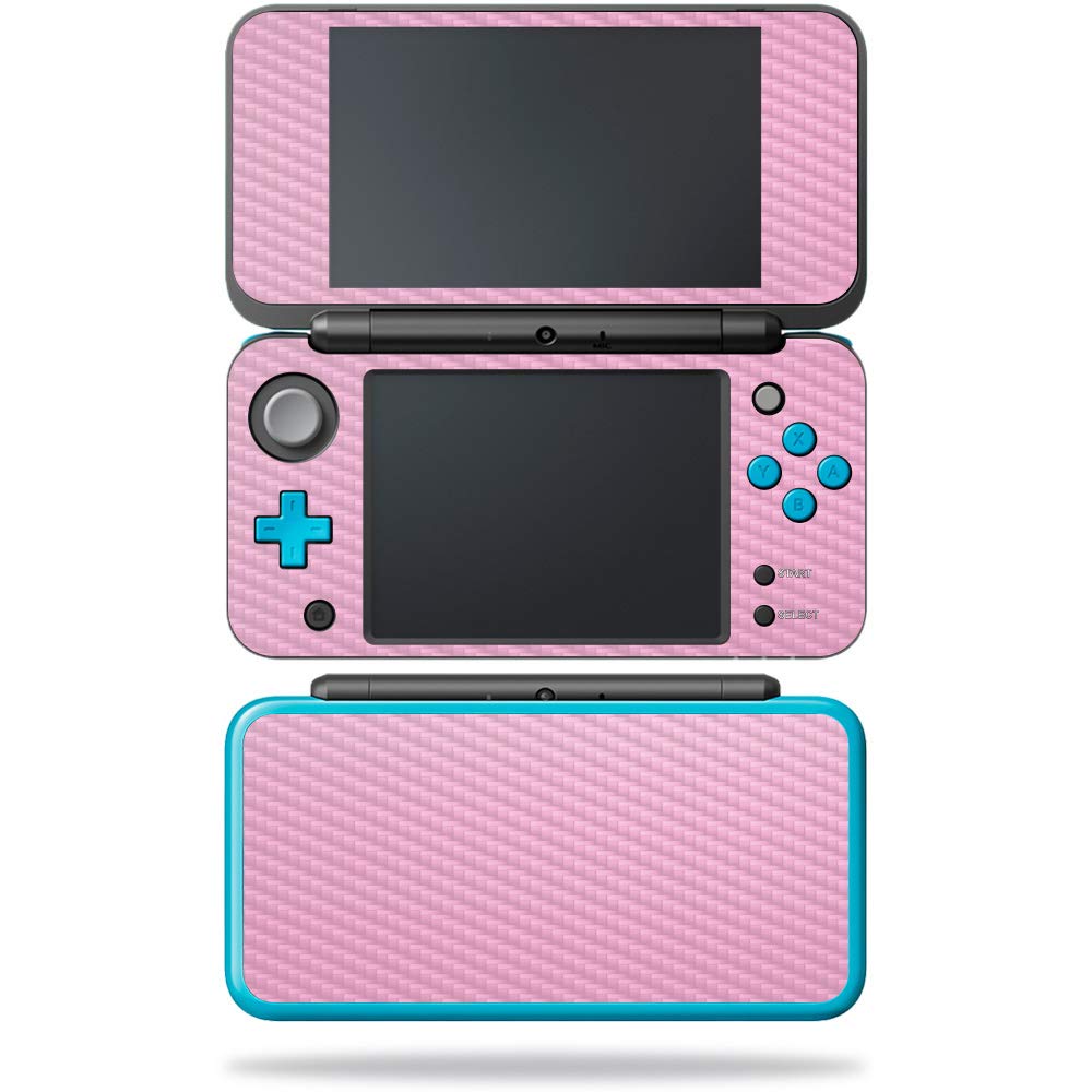 MightySkins Carbon Fiber Skin for Nintendo New 2DS XL - Pink | Protective  Durable Textured Carbon Fiber Finish | Easy to Apply  Remove  and Change Styles | Made in The USA