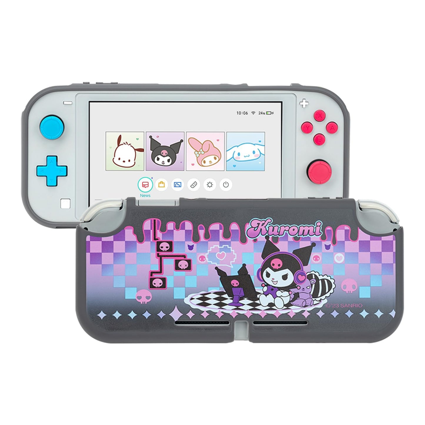 Kuitmor Protective Case for Switch Lite Anti-Scratch Hard PC Protective Shell Cute Cartoon Character Cover Case Compatible with Switch Lite 2019