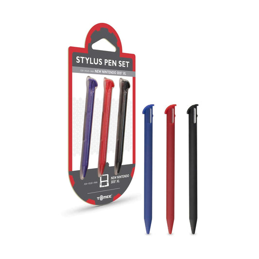 Tomee Stylus Pen Set for New Nintendo 3DS XL - 3-Pack, Red, Plastic, Model M07151