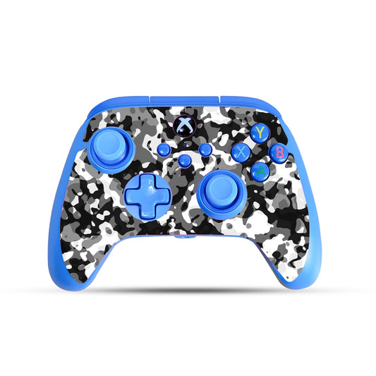 Gaming Skin Compatible with PowerA Xbox Series X|S Enhanced Wired Controller - Black Modern Camo - Premium 3M Vinyl Protective Wrap Decal Cover - Easy to Apply | Crafted in The USA by MightySkins