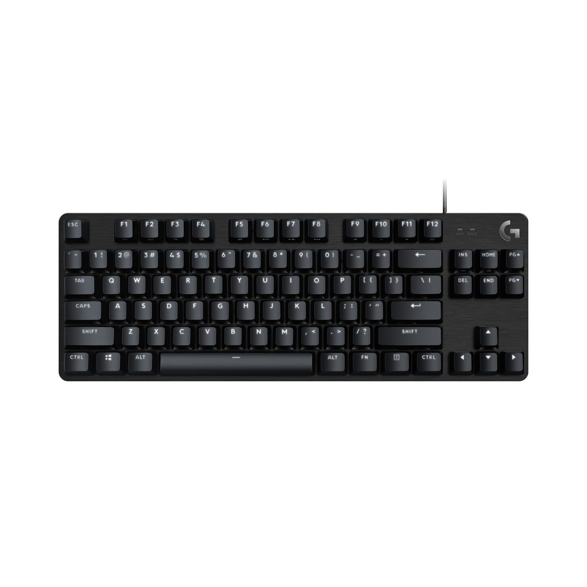 Logitech G413 TKL SE Mechanical Gaming Keyboard - Compact Backlit Keyboard with Tactile Mechanical Switches  Anti-Ghosting  Compatible with Windows  macOS - Black Aluminum