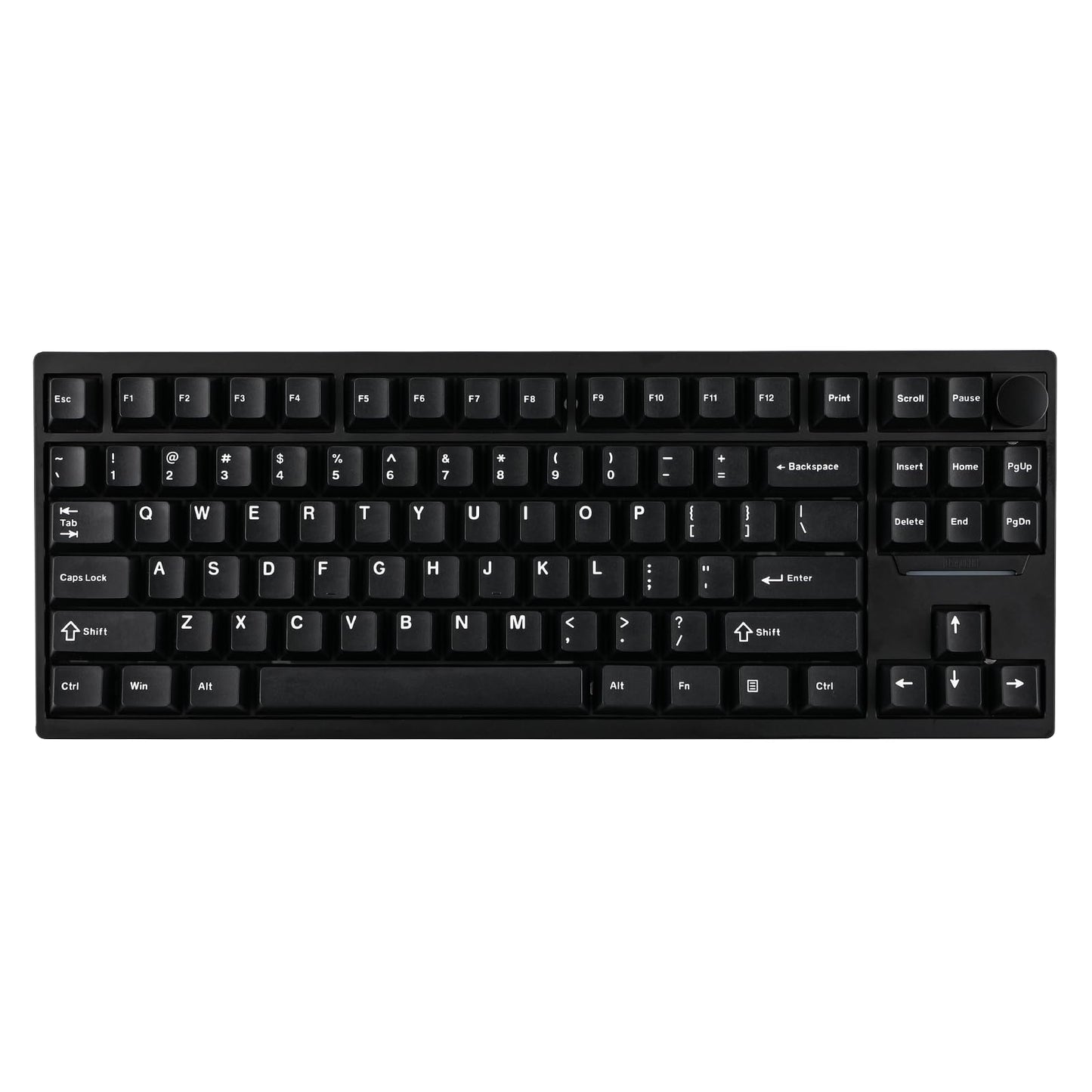 EPOMAKER P87 TKL Aluminum Wireless Gaming Keyboard  QMK/VIA Programmable  87% BT/2.4Ghz/USB-C  with CNC Metal Knob and RGB Backlight (Black  Wisteria Linear Switch)