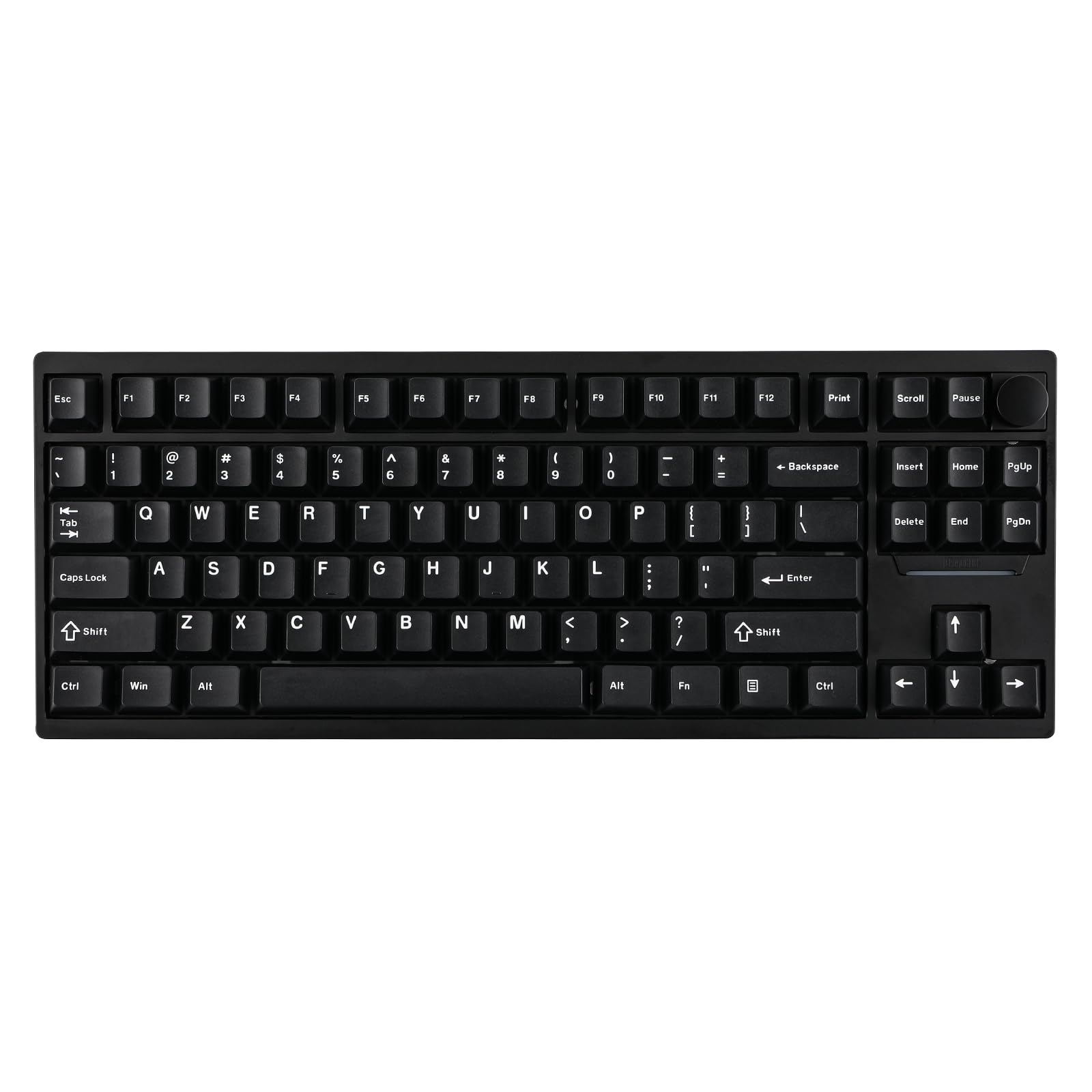 EPOMAKER P87 TKL Aluminum Wireless Gaming Keyboard  QMK/VIA Programmable  87% BT/2.4Ghz/USB-C  with CNC Metal Knob and RGB Backlight (Black  Wisteria Linear Switch)