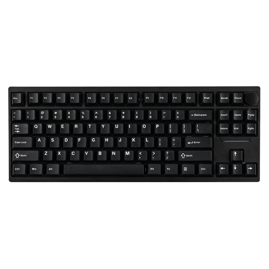 EPOMAKER P87 TKL Aluminum Wireless Gaming Keyboard  QMK/VIA Programmable  87% BT/2.4Ghz/USB-C  with CNC Metal Knob and RGB Backlight (Black  Wisteria Linear Switch)
