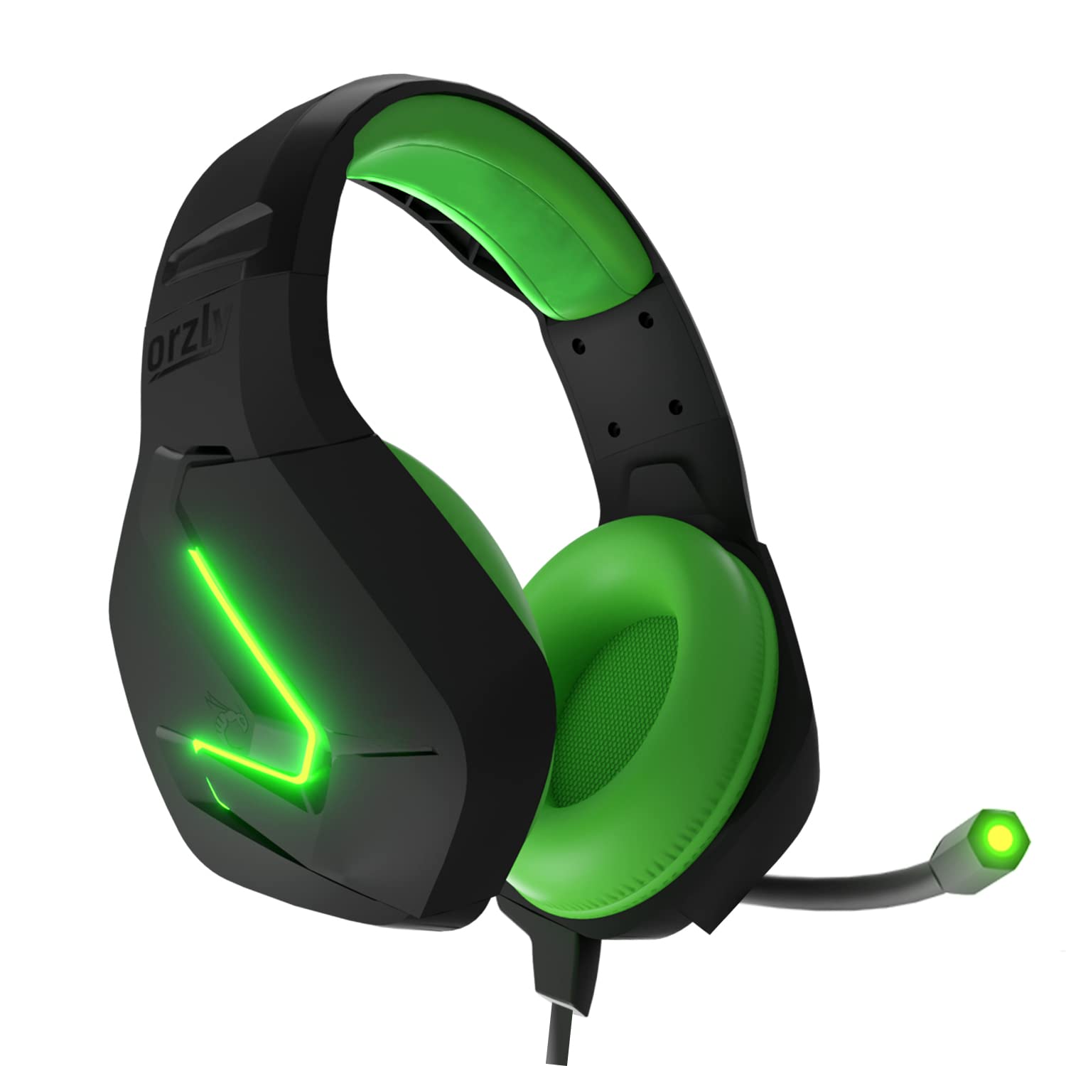 Orzly Gaming Headset (Green) for PC and Gaming Consoles PS5  PS4  Xbox Series X | S  Xbox ONE  Nintendo Switch & Google Stadia Stereo Sound with Noise Cancelling mic - Hornet RXH-20 Sagano Edition