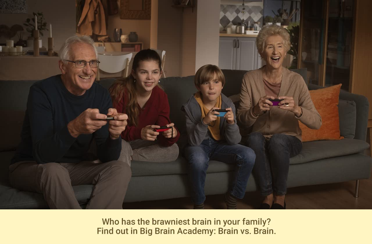 Nintendo Big Brain Academy: Brain vs Brain (Switch, European Version) - Model 10007301, Color: Black