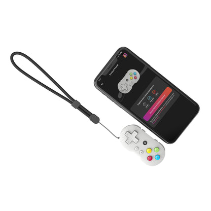 CRKD Collectible Keychain Controller for Nintendo Switch, PC, Mac - Mini, PAL Grey, Model 24-AT