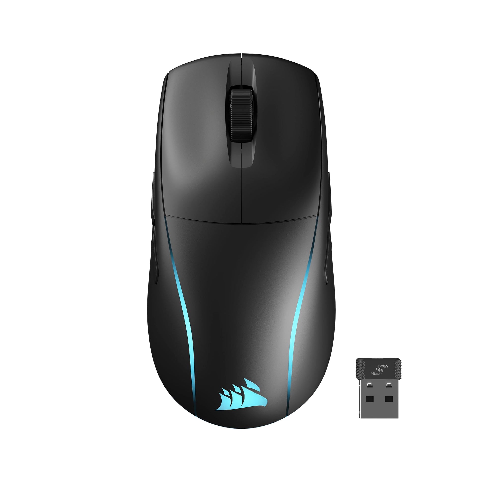 Corsair M75 Wireless RGB Gaming Mouse – 26,000 DPI, Swappable Side Buttons, Lightweight, Black, Model CH-931D010-NA
