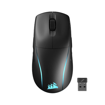 Corsair M75 Wireless RGB Gaming Mouse – 26,000 DPI, Swappable Side Buttons, Lightweight, Black, Model CH-931D010-NA