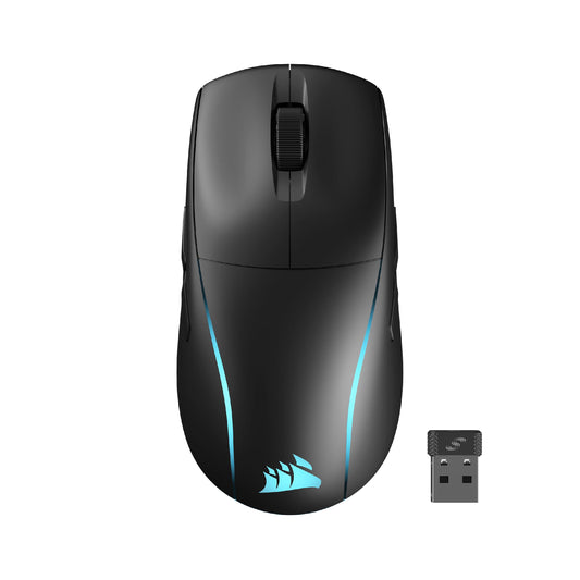 Corsair M75 Wireless RGB Gaming Mouse – 26,000 DPI, Swappable Side Buttons, Lightweight, Black, Model CH-931D010-NA