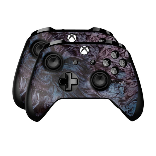 Skin Compatible with Microsoft Xbox One Controller (2 Pack) - Angry Ripple - Premium 3M Vinyl Protective Wrap Decal Cover - Easy to Apply | Crafted in The USA by MightySkins