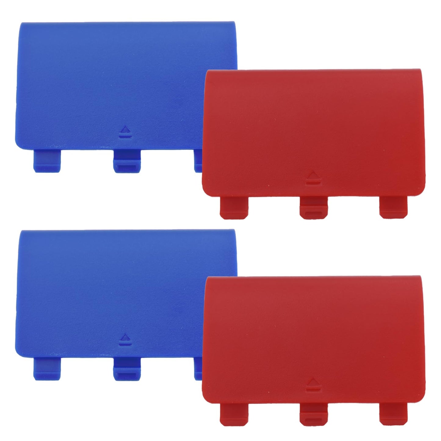 4 Pcs Battery Back Cover for Xbox One/One S/One X Controller[NOT for Xbox Series X/S] Battery Back Shell Covers Replacement Battery Cover Door Compatible with Xbox One(Blue&Red)
