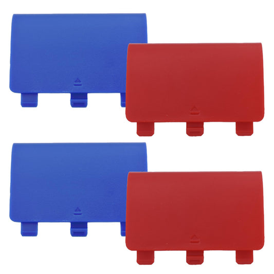 4 Pcs Battery Back Cover for Xbox One/One S/One X Controller[NOT for Xbox Series X/S] Battery Back Shell Covers Replacement Battery Cover Door Compatible with Xbox One(Blue&Red)