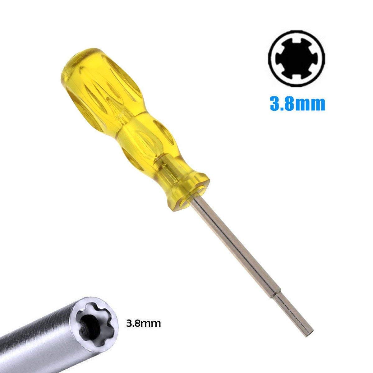 EEEKit 72 Pin Replacement Connector for NES - Yellow/Black, 22.5cm x 10cm x 2.8cm, Includes 3.8mm Screwdriver for Nintendo NES