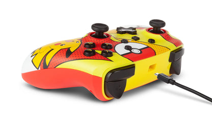 PowerA Nintendo Switch Pikachu Pop Art Wired Enhanced Controller - Multicolor, Model 1518905-01