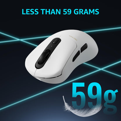 Rapoo VT3PRO MAX Wireless Gaming Mouse - 8KHz Polling, 30K DPI, 200H Battery Life, Superlight 59g, Classic Shape, White