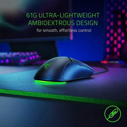 Razer Viper Mini Wired Gaming Mouse - Ultralight 61g, 8500 DPI, Ambidextrous, Chroma RGB - Black