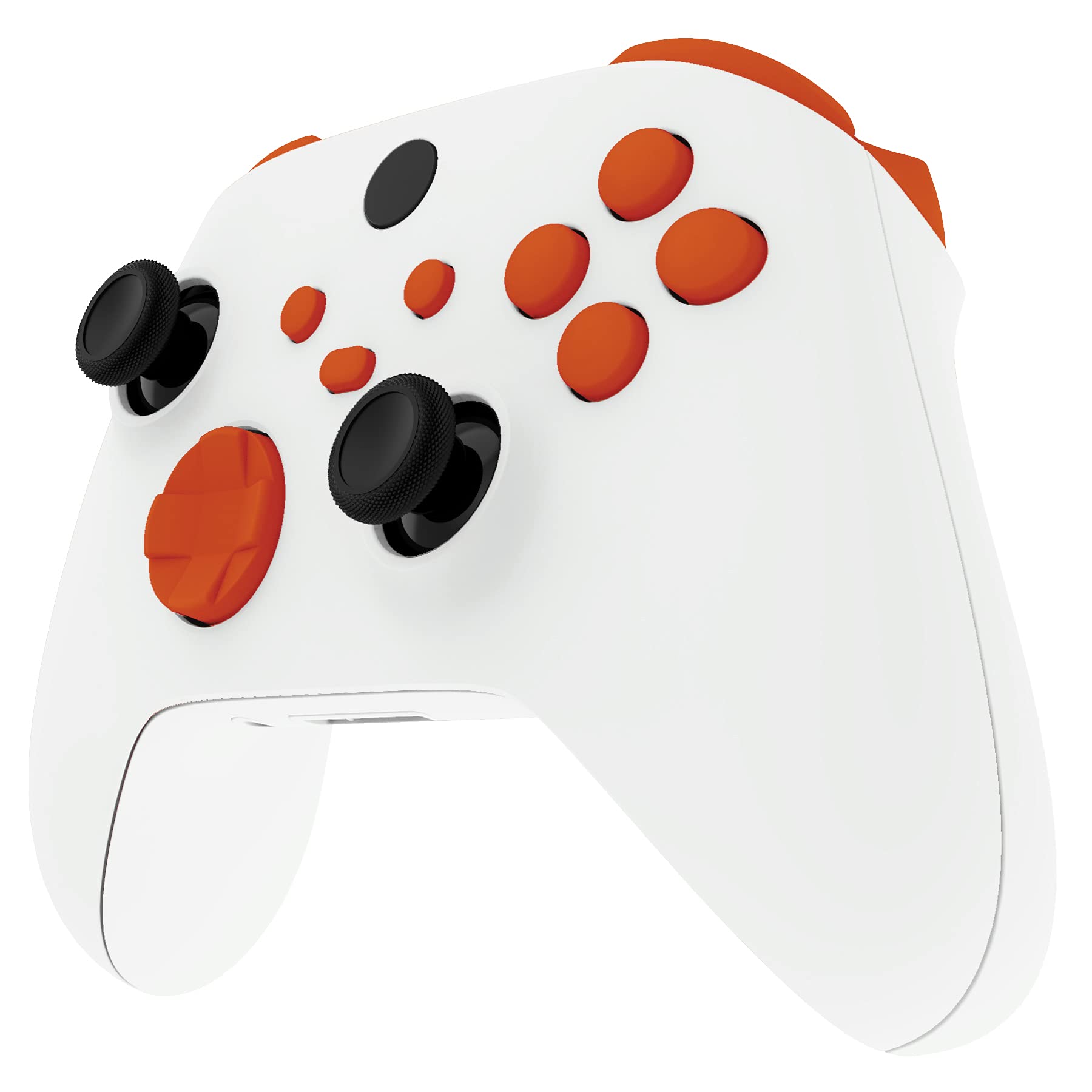eXtremeRate No Letter Imprint Custom Full Set Buttons for Xbox Series X & S Controller  Replacement Accessories Bumpers Triggers Dpad ABXY Keys Parts for Xbox Core Wireless Controller - Orange