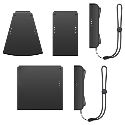 MENEEA Game Handle Connector for Nintendo Switch Joy-Con - 5-in-1 Gamepad with Wrist Strap, White