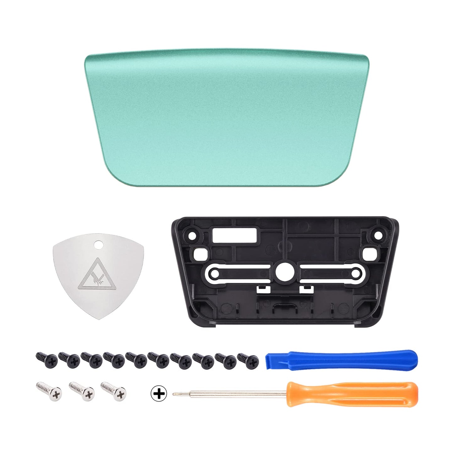 eXtremeRate Metallic Vista Green Touchpad Cover for PS5 Controller BDM-010/020 - Custom Replacement Part with Tool Included