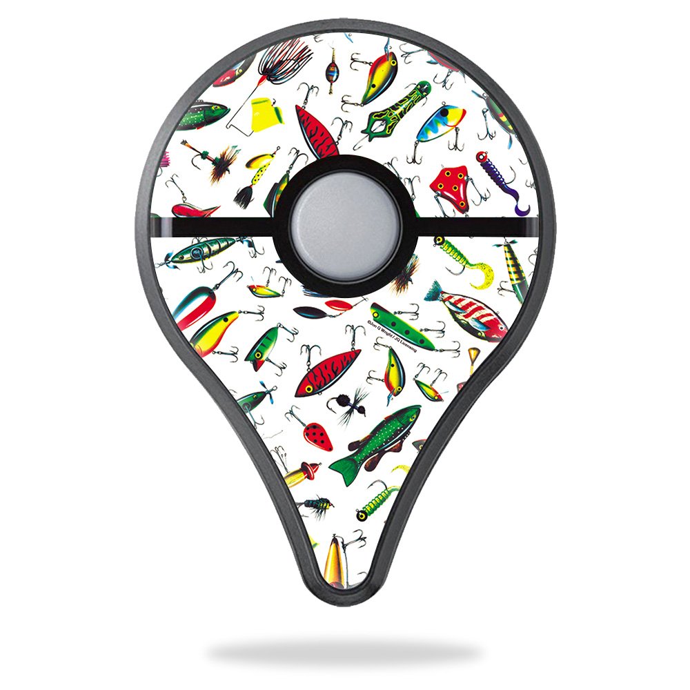 MightySkins Skin Compatible with Pokemon Pokemon Go Plus - Bright Lures | Protective, Durable, and Unique Vinyl Decal wrap Cover