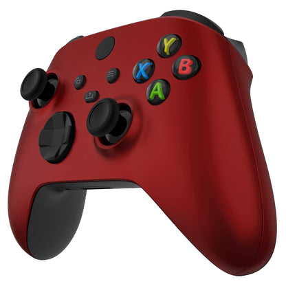 eXtremeRate Side Rails Grips for Xbox Series X & S - Scarlet Red Soft Touch Cover, Model ZX3P303