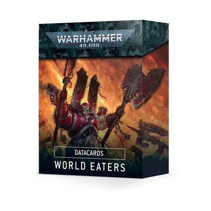 Games Workshop Warhammer 40,000 Datacards - World Eaters, One Size, Plastic, White, Model 60050102007