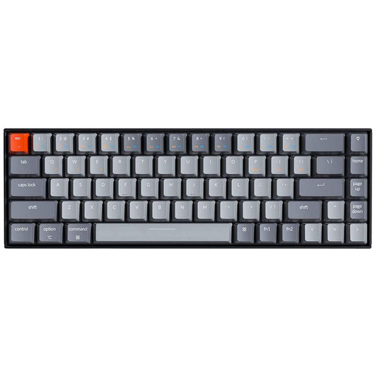 Keychron K6 Wireless Mechanical Keyboard - Gateron G Pro Red Switch, 68 Keys, LED Backlit, Rechargeable, Compatible with Mac and Windows