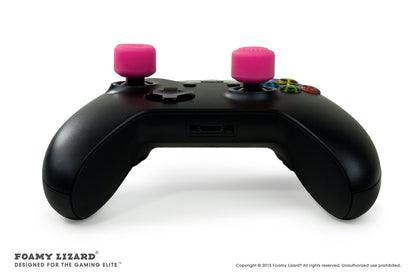 Foamy Lizard AceShot Thumb Grips - 8pc Silicone Analog Stick Grips for Xbox One & Steamdeck - Pink, Model FL-TALLTHMB-XBOXONE-PINK