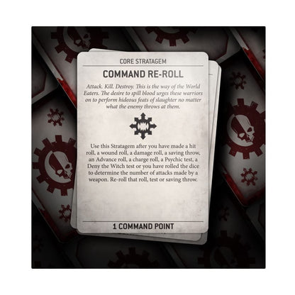 Games Workshop Warhammer 40,000 Datacards - World Eaters, One Size, Plastic, White, Model 60050102007