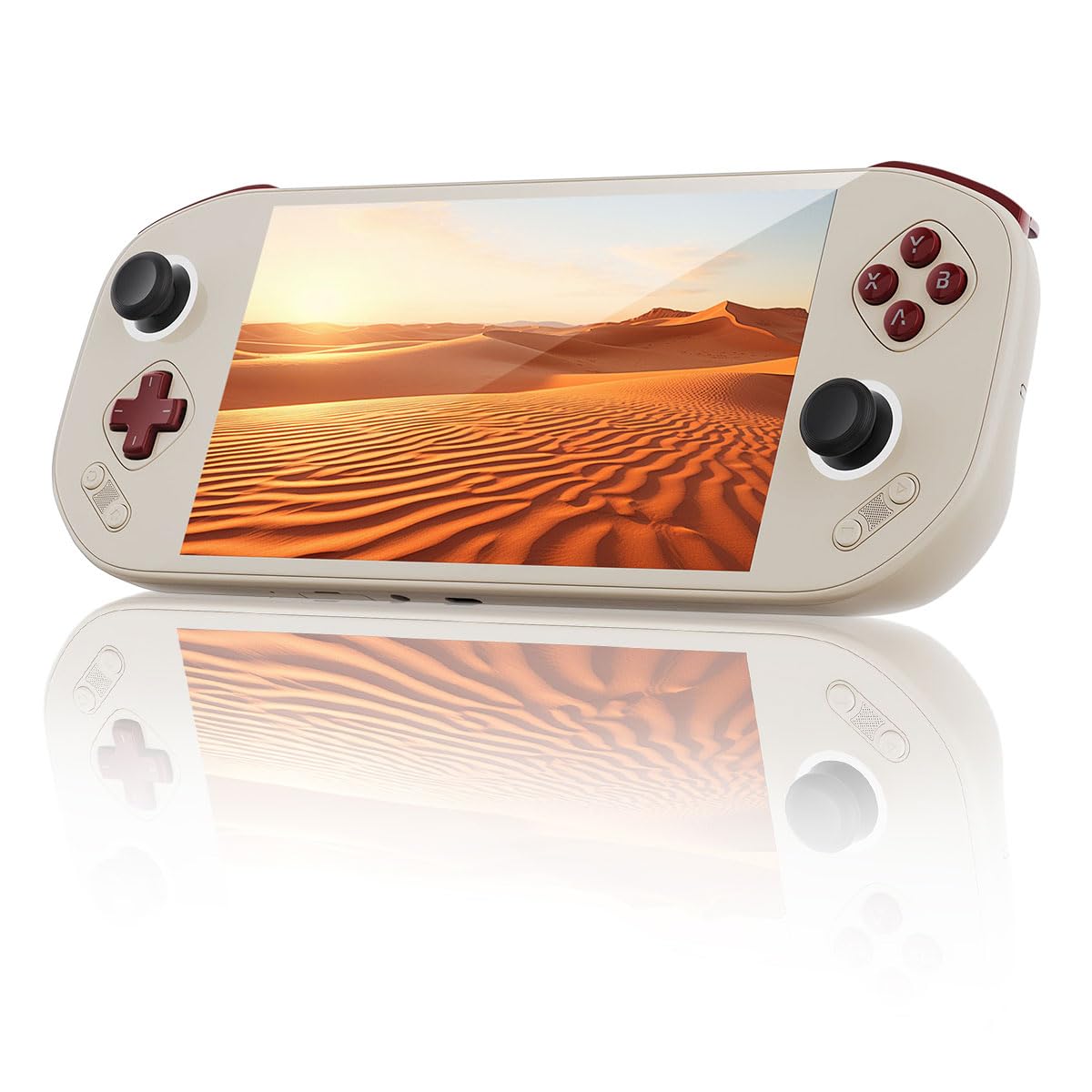 Mangmi Pocket Max Game Console 7 Inch OLED Android 13 System 8000mAh Battery Video Games Consoles with DDR4+128G TF Card and Wireless Networt Console Casual Game Console RGB Joystick/6-Axis(Gray)