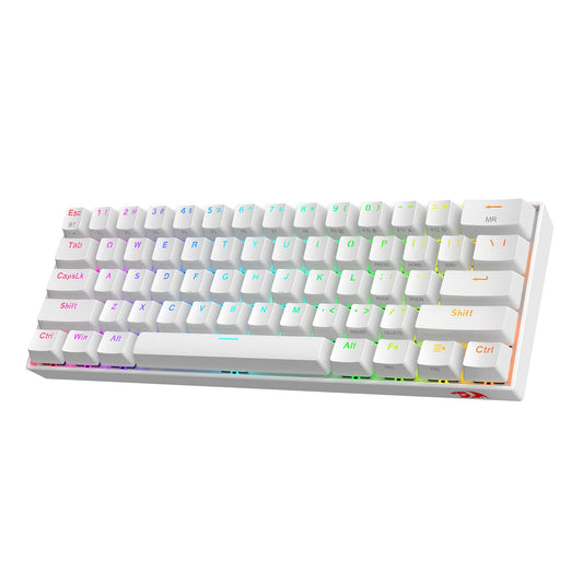 Redragon K530 Pro Draconic 60% Wireless RGB Mechanical Keyboard  BT/2.4Ghz/Wired 3-Mode 61 Keys Compact Gaming Keyboard w/Hot-Swap Socket  Free-Mod Plate Mounted PCB & Clicky Blue Switch