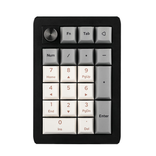 Ematerial nameAKER EK21 VIA Gasket Number Pad with 1000mAh Battery  BT 5.0/2.4GHz/Wired Hot-Swap Numpad with Aluminum Alloy knob  Programmable for Win/Mac/Gaming (Black Silver  Wisteria V2 Switch)