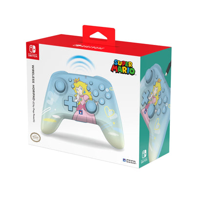 HORI Wireless HORIPAD for Nintendo Switch - City Pop Peach Color, Model NSW-526U, Officially Licensed by Nintendo