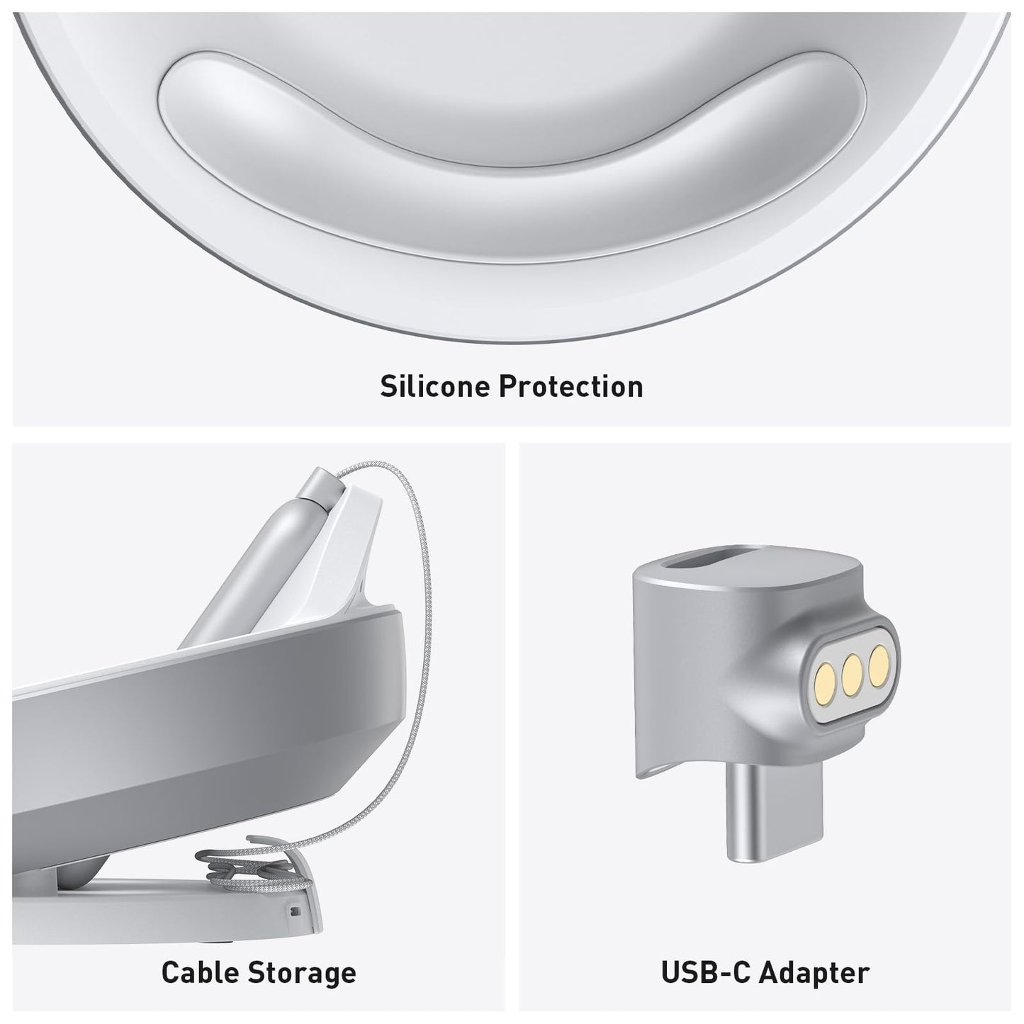 PRISMXR Charging Dock for Apple Vision Pro - 65W Fast Charge Station with USB-C Charger (Model P1112)