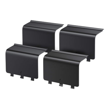 Avorast 4 Pack Battery Back Cover for Xbox One/One S/One X Controllers - Black, Model VG078, Replacement Shells Compatible with Xbox Controllers